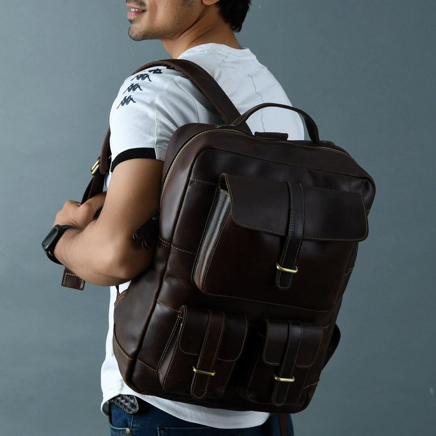 Hestern TerraLux Leather Backpack