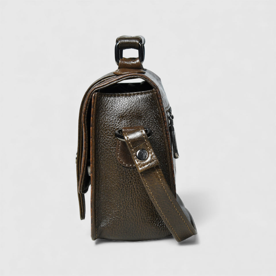 Urban Voyager Leather Belt Bag - Brown Colour