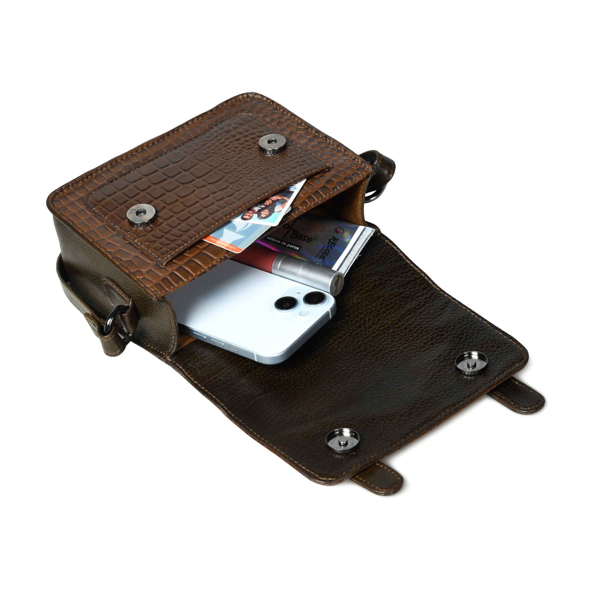 Urban Voyager Leather Belt Bag - Brown Colour