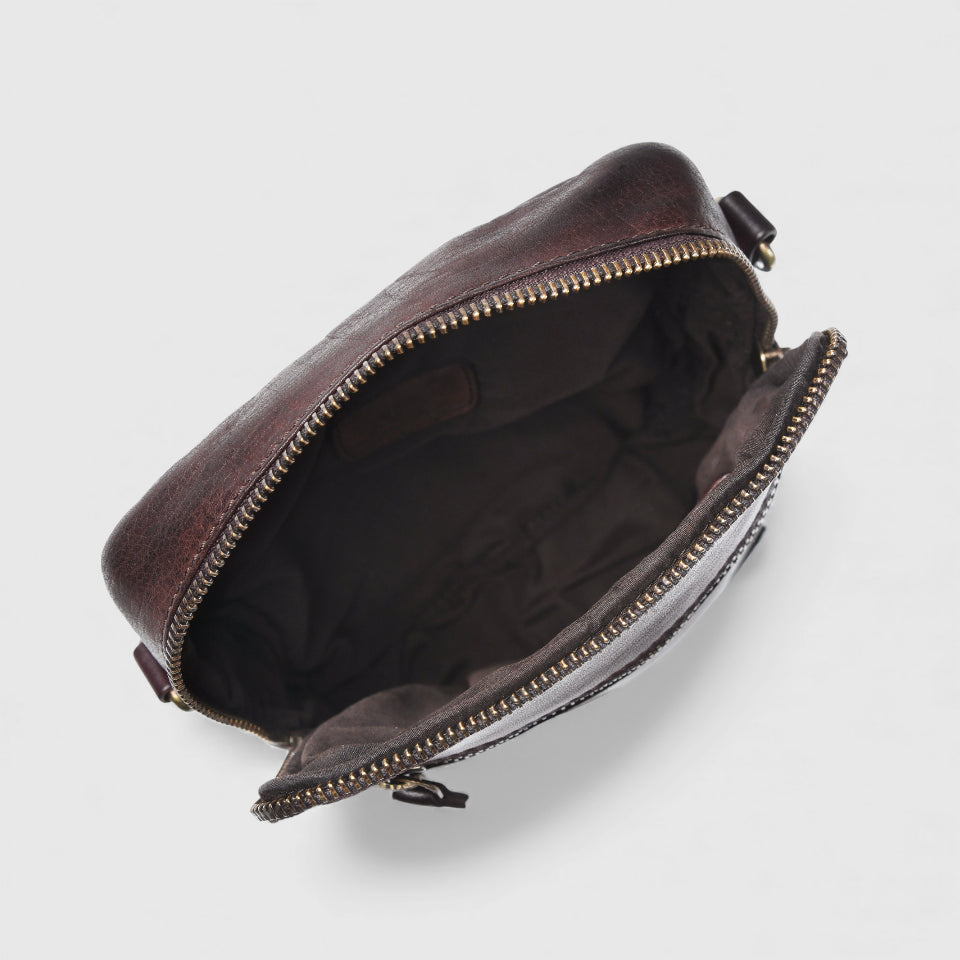 OxBlood Trail Leather Sling Bag – Brown Colour