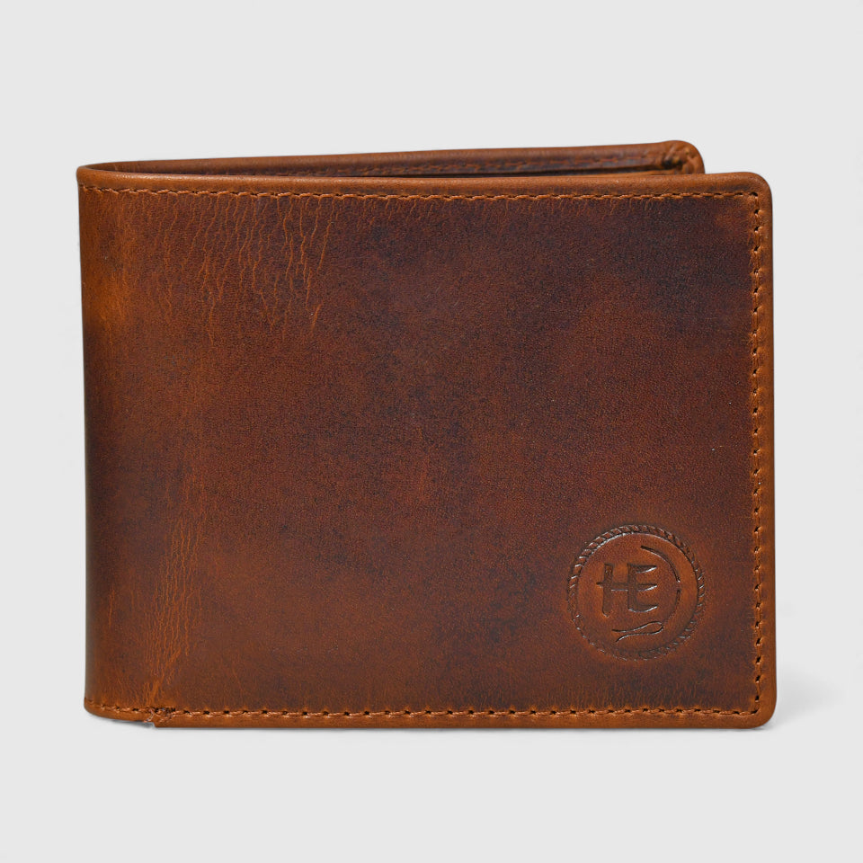 Vintage Leather RFID Wallet - Brown Colour