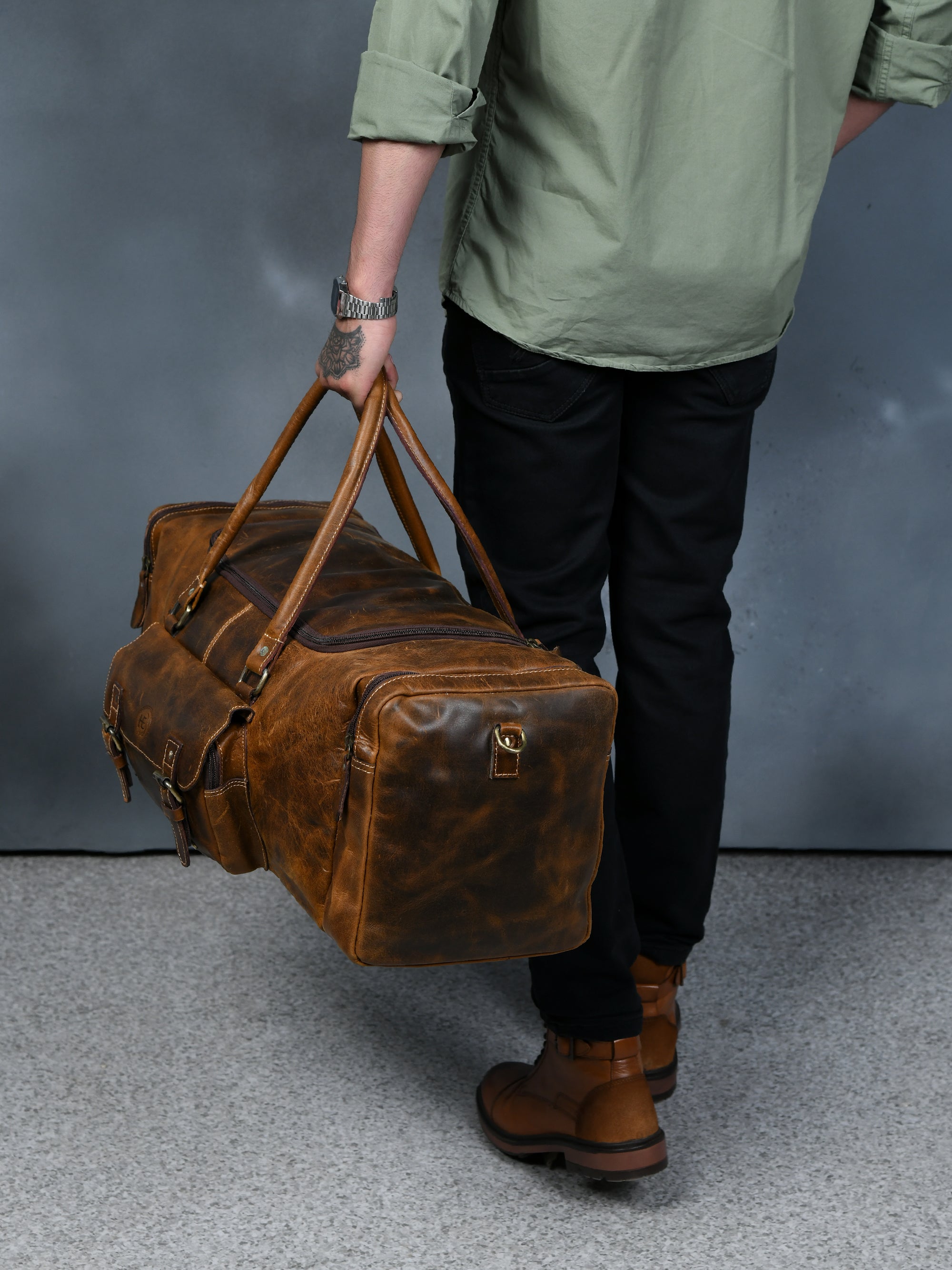 Nomad Heritage Leather Duffle Bag