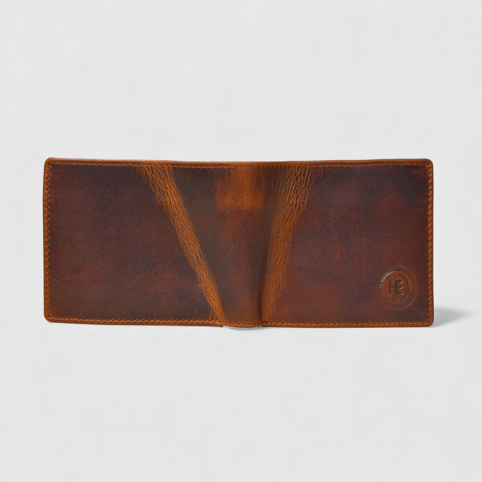 Vintage Leather RFID Wallet - Brown Colour