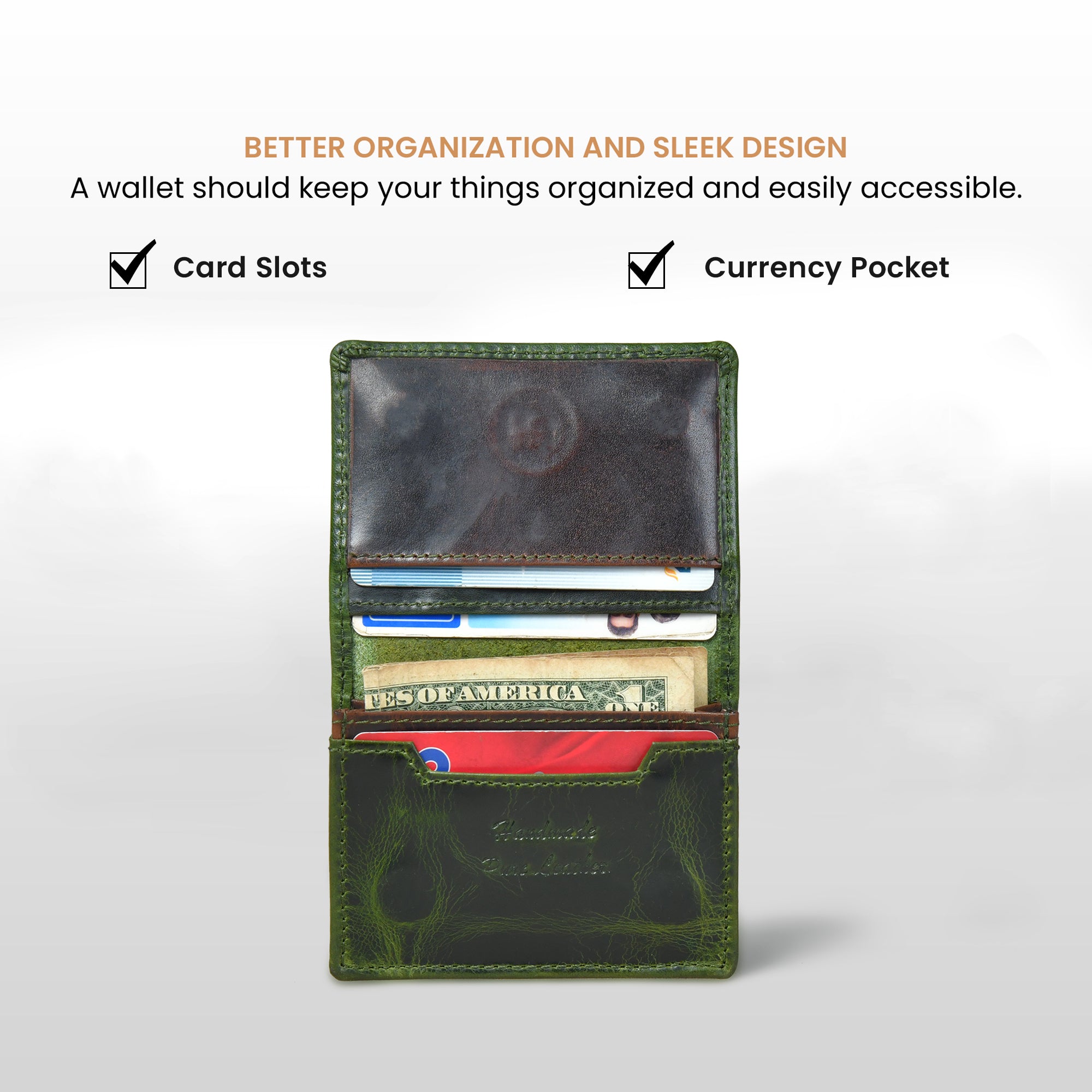 Classic Leather Card Wallet - Black Colour