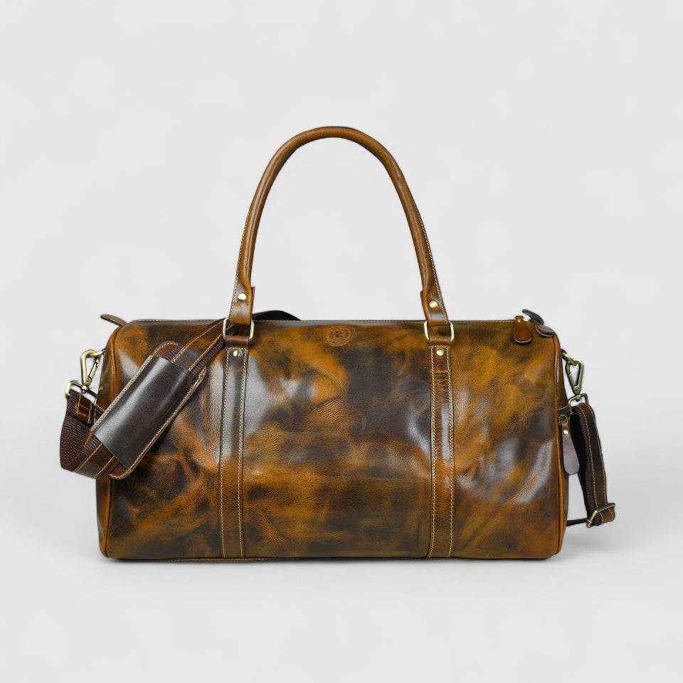 Voyager Vintage Leather Duffle Bag