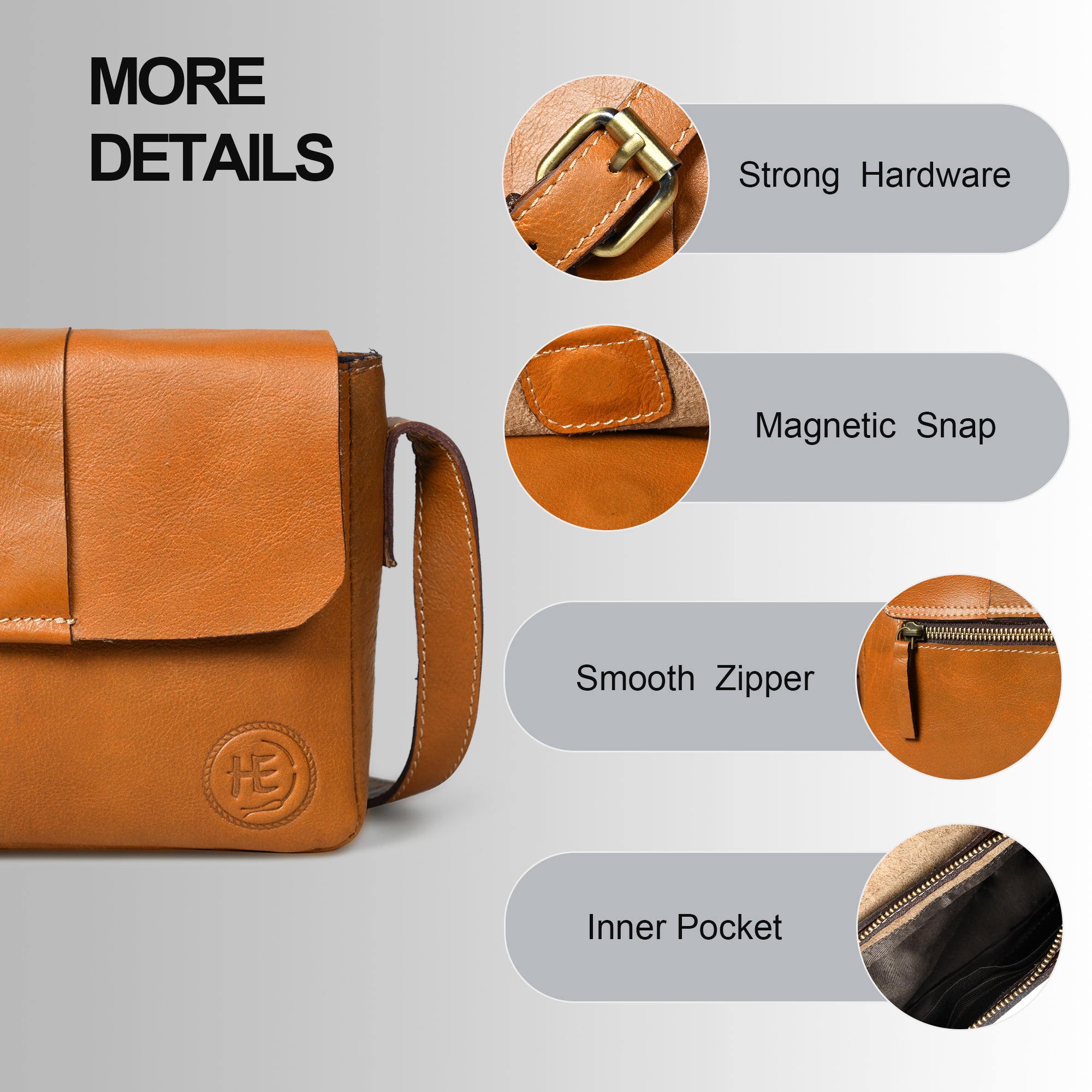 The Heritage Leather Satchel - Brown Colour