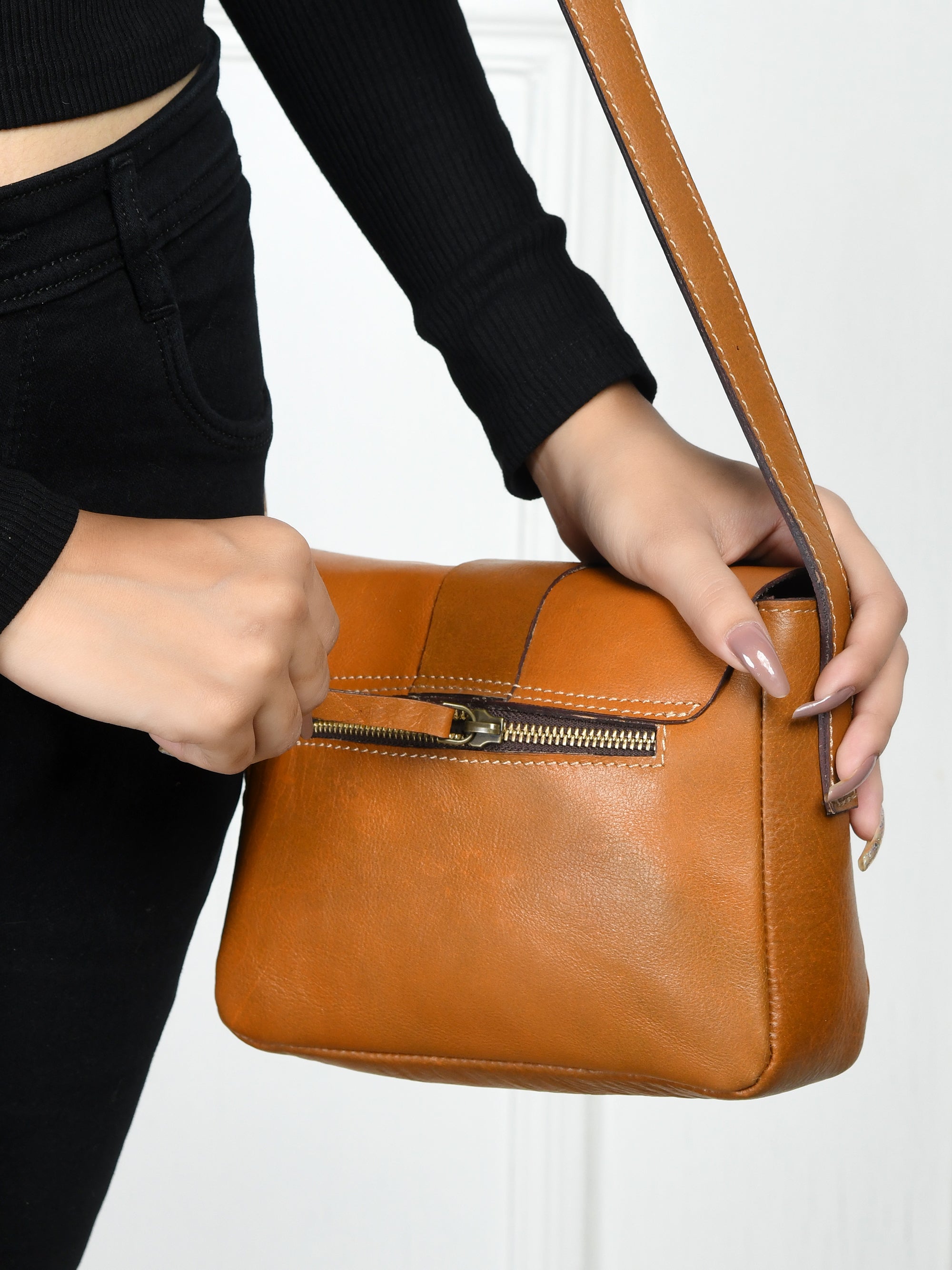 The Heritage Leather Satchel - Brown Colour