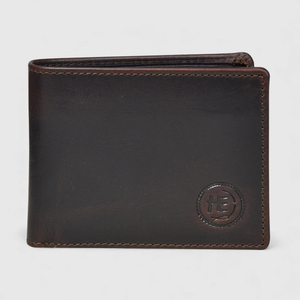 Timeless Tan Leather Wallet | Handcrafted RFID-Blocking Bifold - Maroon Colour