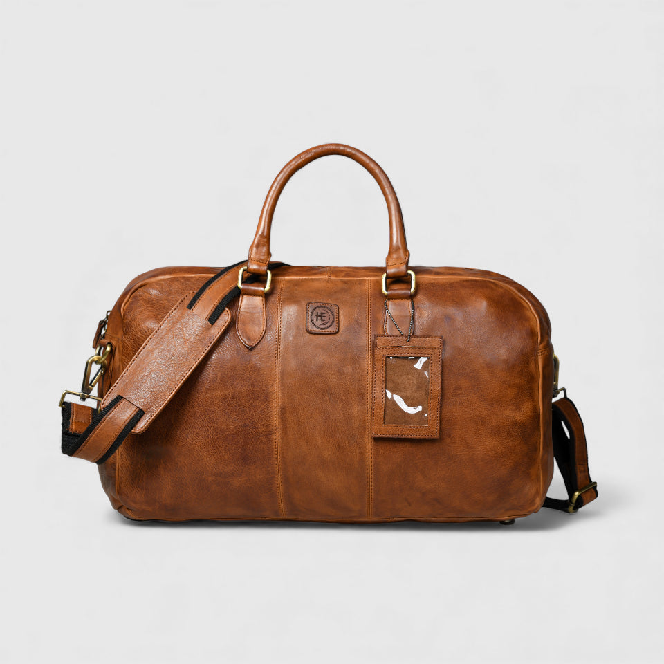 Imperium Luxe Leather Duffle - Brown Colour