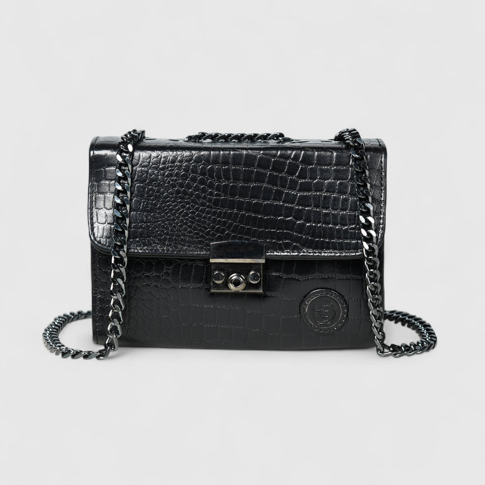 Obsidian Executive Leather Briefcase - Black Colour