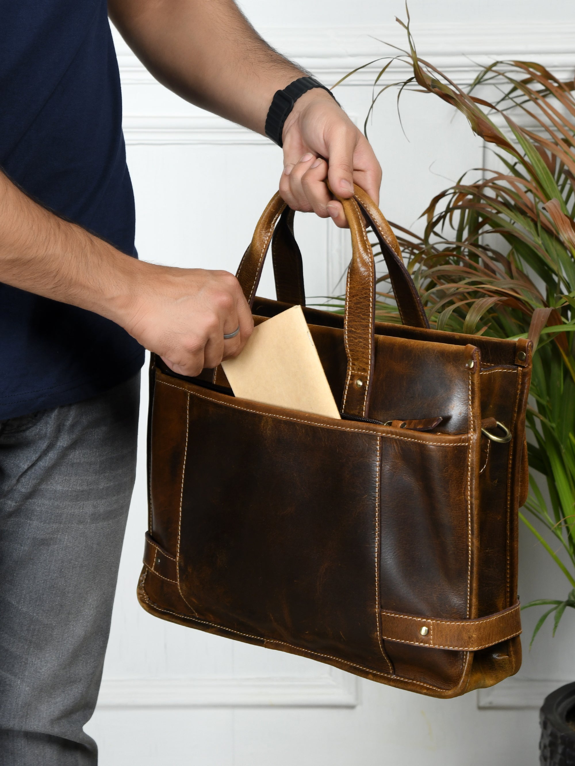Heritage Leather Laptop Bag