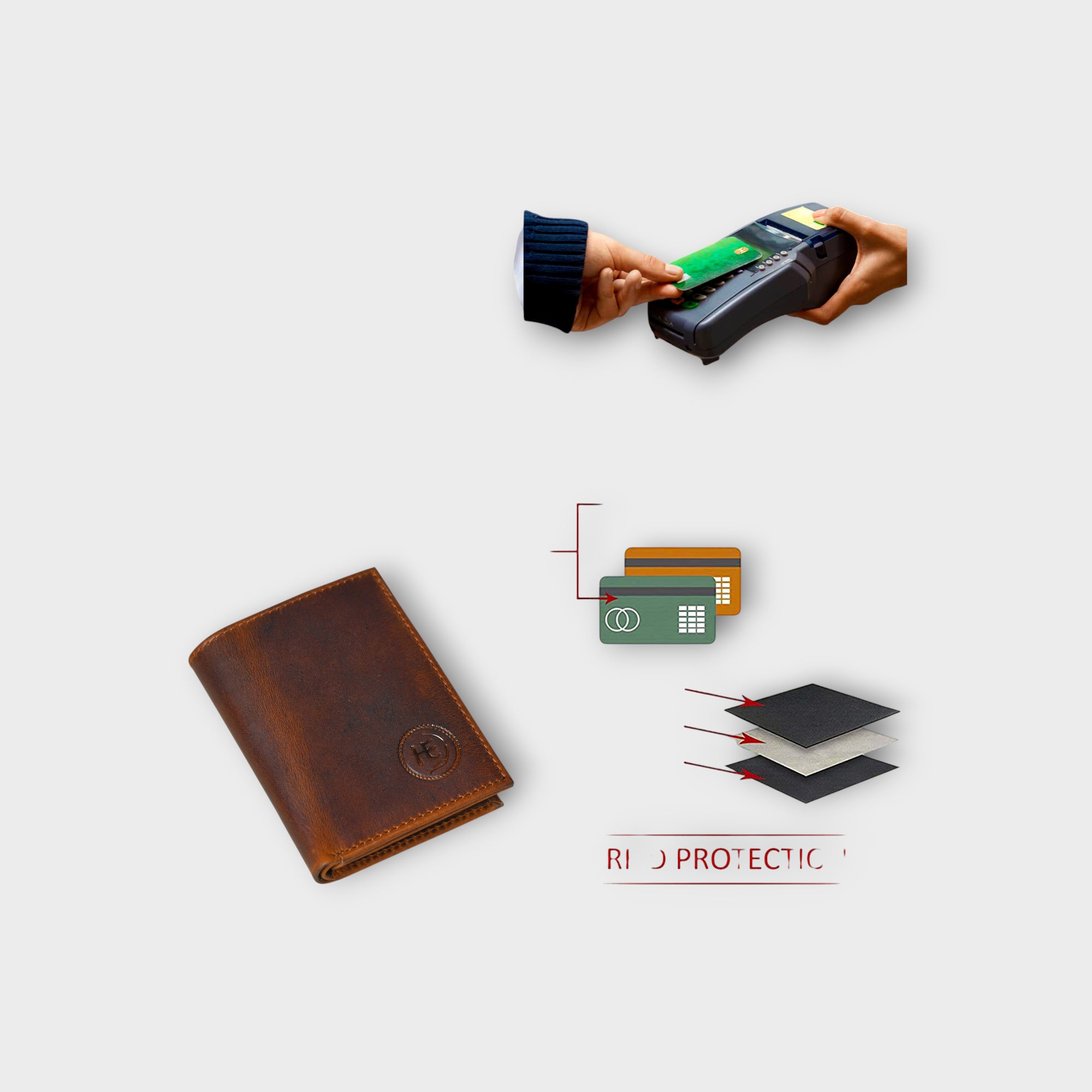 Ironwood Leather Wallet - Brown Colour