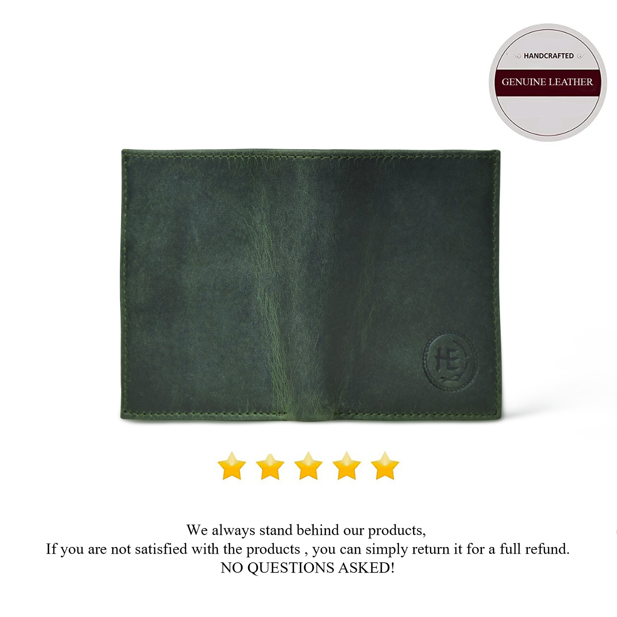 Ironwood Leather Wallet - Green Colour