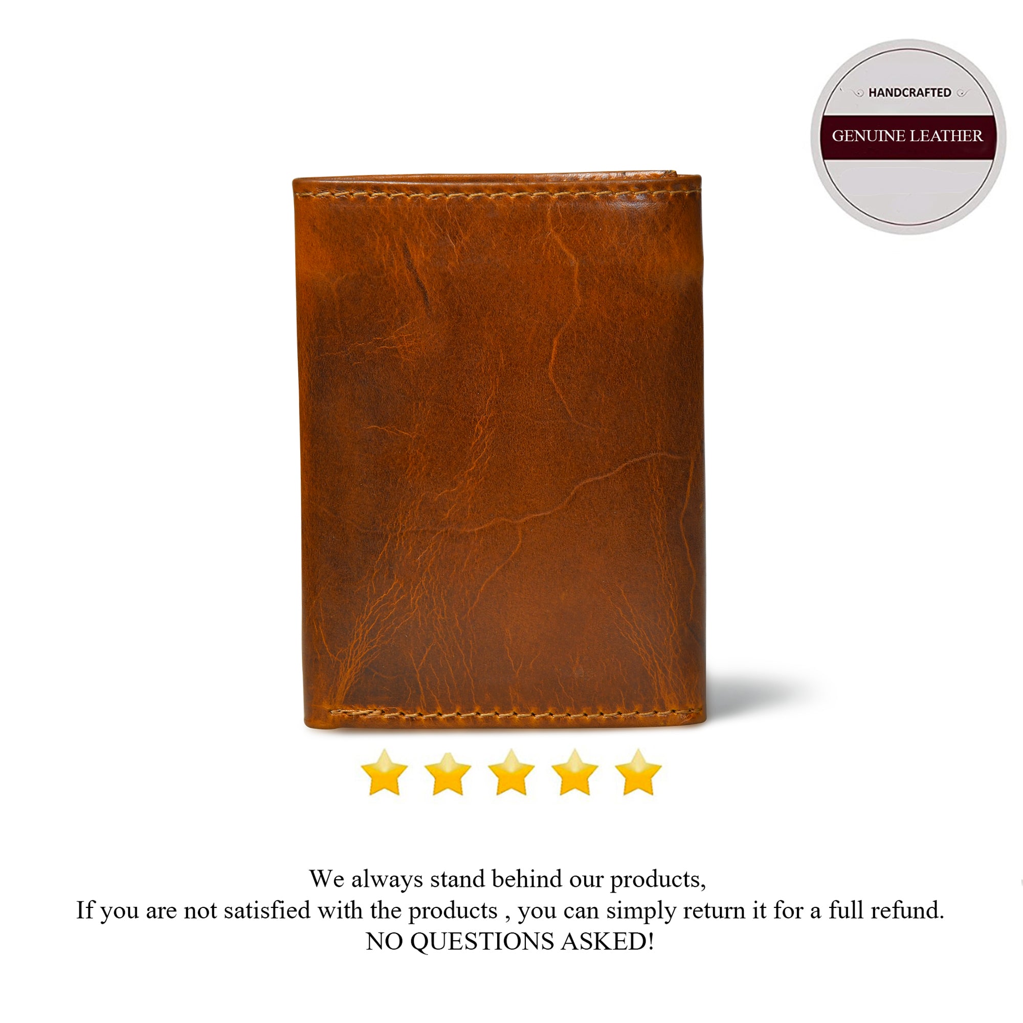 Midnight Luxe Vertical Bifold Wallet - Brown Colour