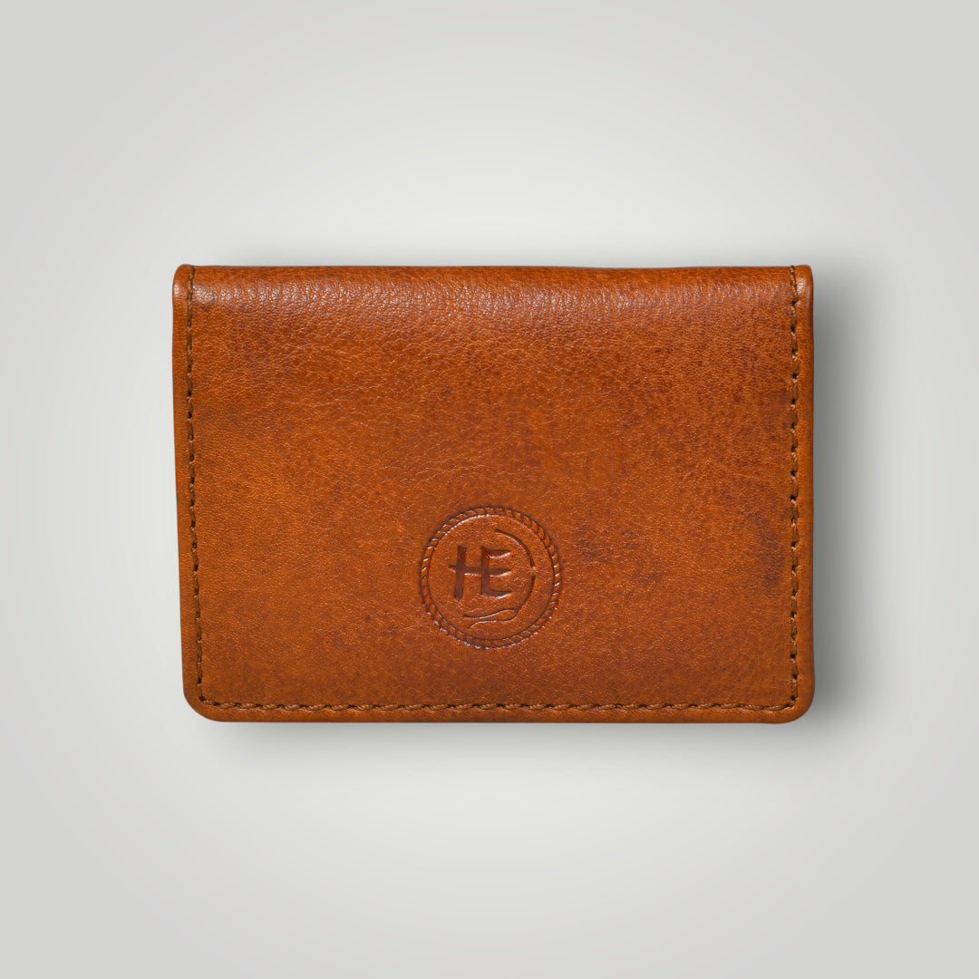 Classic Leather Card Wallet - Brown Colour