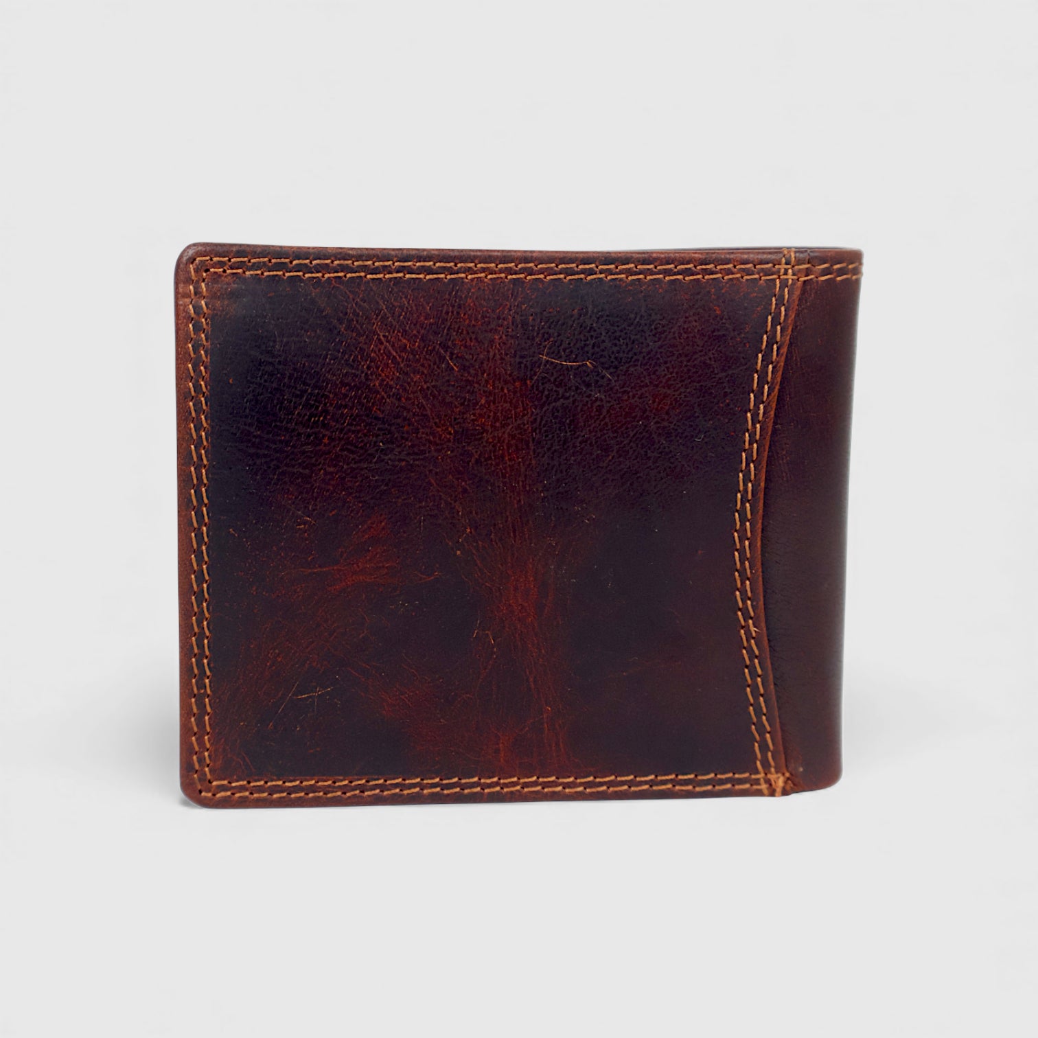 Falcon Ridge Vintage Leather Bifold Wallet – Brown Colour