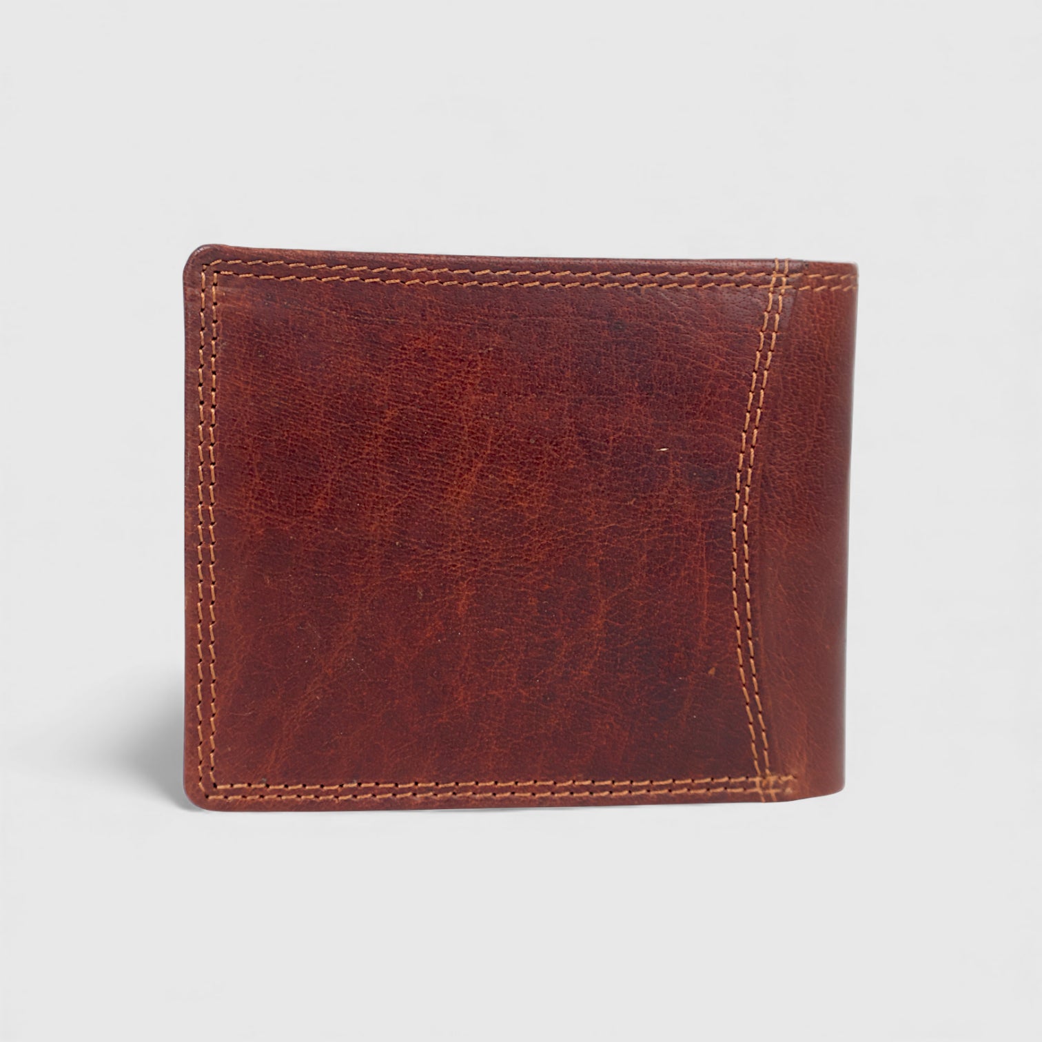 Falcon Ridge Vintage Leather Bifold Wallet – Red Colour
